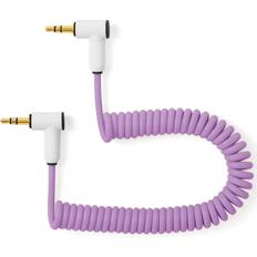 Kablar Myvolts Korg Volca/PO Audio Cable Curly 20-30cm Marshmallow Pink