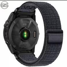 INF Garmin Fenix 5 6 7X Pro Kardborreband I Nylon 22mm 26mm