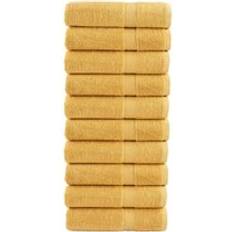 Berkfield Home Premium Towels SOLUND 10pcs 100x150cm Bath Towel Gold