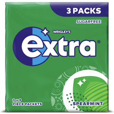 Extra 60 x Wrigleys Spearmint Sugarfree Gum 20 x 3 Packs