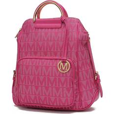 MKF Collection Cora Milan M Signature Trendy Backpack - Fuchsia