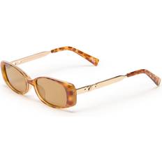 Le Specs Lil Starlight Polycarbonate Rectangle-Frame Sunglasses - Brown