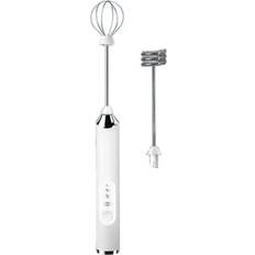 Kikidex Portable Electric Hand Mixer With Stainless Steel Whisk Beater Attachments