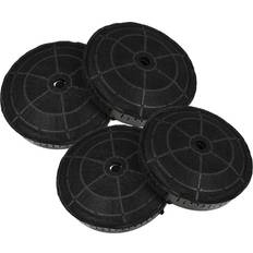 Extractor Fans VHBW 4x Aktivkohlefilter Kompatibel Mit Elica PRF0043356 PRF0043355A PRF0043357 PRF0043358 PRF0043359 Dunstabzugshaube 17,2 cm