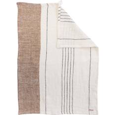 Kökshanddukar Ernst Halvlinne 47x70 cm Multirand Vit Kökshandduk Vit (70x)