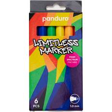 Akrylpennor Panduro Limitless Marker S Prism Spectrum Set Med 6 Akrylpennor Ø1 Mm Färgmix
