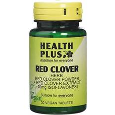 Red Clover Supplements Health Plus Red Clover 40mg Isoflavones Women's Plant Supplement 30 pcs