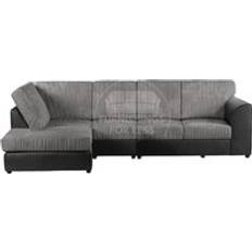 Cord sofa Furnishings For Less UK Luxor Jumbo Cord Large 5 Seater Corner Sofa