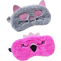 Sleep Masks na 2 Pcs Animal Sleep Eye Mask