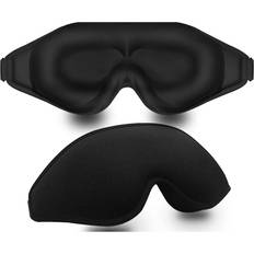 Sleep Masks Zeuxo 2 Pcs 3D Deep Contoured Eye Covers