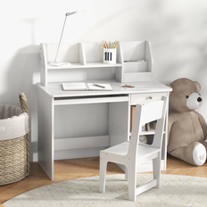 VANTOUL Kids Desk and Chair Set with Storage