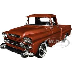Scale Models & Model Kits Motormax 1958 GMC 100 Wideside Pickup Truck Brown Metallic Timeless Legends Series 1/24 Diecast Model Car