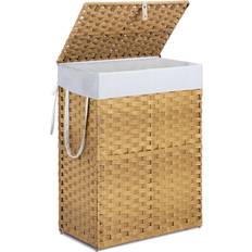 Sweetcrispy Foldable Laundry Hamper Large Capacity Clothes Basket with Lid 23.8 Gallon