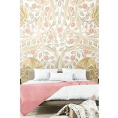 Beige Wall Decor Origin Murals Flower Circle Mural Beige W350cm x H280cm Wall Decor