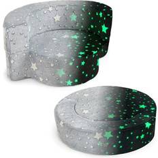 Costway Convertible Glow-in-the-Dark Kids Sofa