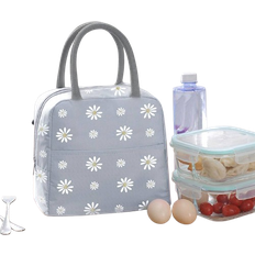 Kylväska bag in box Shein Daisy Print Lunch Bag, Portable Insulated Lunch Box Storage Bag For Outdoor