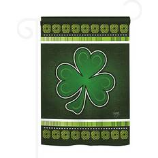 Bandiere e Accessori Breeze Decor St Patrick's Day Kleeblatt Gartenflagge 33 x 47 cm