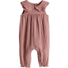 H&M Cotton Muslin Romper Suit - Pink