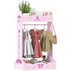 Clothes rail with shelves Aiyaplay Kids Clothes Rail with Two Storage Shelves