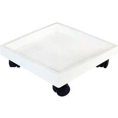 Plant Saucers At Home 23In Square Plastic Saucer White