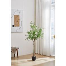H&O Direct 1.75m H Olive Tree Decorative - Green One Size Artificial Plant