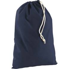 Cotton Gymsacks Westford Mill Stuff Drawstring Bag - Navy