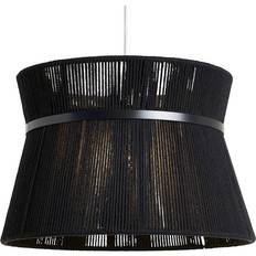 Black Shades BHS Vera String Bound Easy Fit Light Black Shade