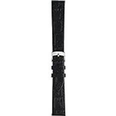 Rostfritt stål Klockarmband Morellato Kajman Alligator Grain Äkta Klockarmband i Läder M - 16mm