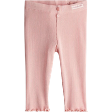 H&M Ribbed Cotton Leggings - Pink