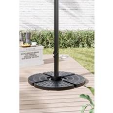 Garden Sanctuary HDPE Parasol Base Water and Sand Filled Umbrella Stand One Size