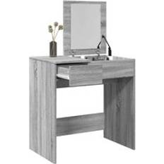 Grey Dressing Tables Berkfield Home with Mirror Grey Sonoma 73 x 46.5 x 120 cm Dressing Table