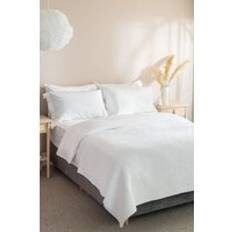 Grey Bedspreads Soak & Sleep Quilted Cotton Mid Grey Double Bedspread Grey, White