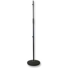 Pulse Round Base Adjustable Microphone Stand Black