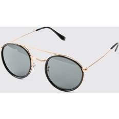 Solglasögon boohooMAN Mens Metal Round Sunglasses - Black