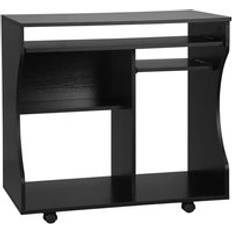 Homcom Multi-Storage Compact Computer Study with Sliding Keyboard Tray Writing Desk