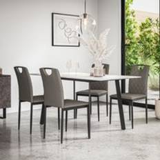 More4Homes Haydon Extending Table And Chairs Of 6 Dining Set