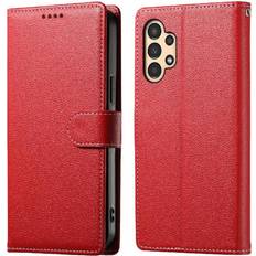 GANGXUN Red Case for Samsung Galaxy A04s Shockproof Card Slots