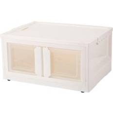 H&O Direct Collapsible Plastic Bins Double-Door Organizer L Storage Box