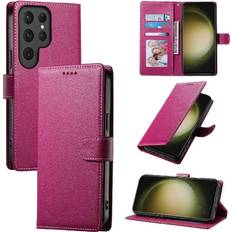 Samsung Galaxy S23 Ultra Mobile Phone Cases GANGXUN Pink Case for Samsung Galaxy S23 Ultra Magnetic Closure