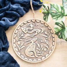 Bronze Wall Decorations Something Different Bronze Midnight Hare Terracotta Plaque Wall Decor
