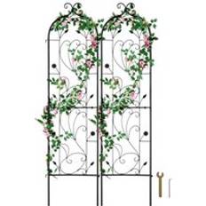 Trädgård & Utemiljö VEVOR 2 Packs Metal Garden Trellis 60x15 in Rustproof