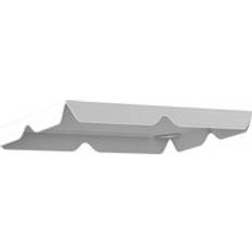 OutSunny Waterproof Garden Swing Canopy Replacement 3 Seater Light Grey One Size