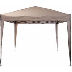 Edm Carp EDM Fe7000400 A+ Foldable Taupe Gazebo 3 x 3 x 2.5 m