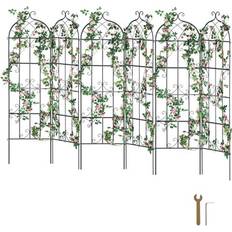 Trädgård & Utemiljö VEVOR 4 Packs Metal Garden Trellis 71x20 in Rustproof