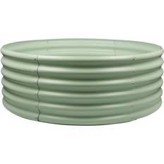 Harbour Housewares Round Raised Garden Bed 120 cm x 45 cm Green