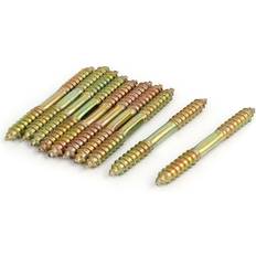 Building Materials DealMux M8 x 73mm Double Ended Wood to Furniture Fixing Dowel Screw Pack of 10