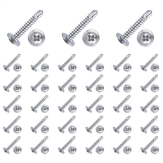 Building Materials Jojomino 8 x 1 Inch for Sheet Metal Self-Tapping Screws 410 Stainless Steel