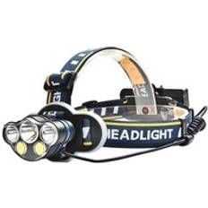 ExtraStar 6 LEDs Headlamp Torch Headlight 18650 Rechargeable Batteries
