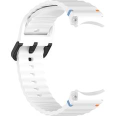 Lichifit White Watch Strap Silicone Watch Band for Samsung Galaxy Watch 7