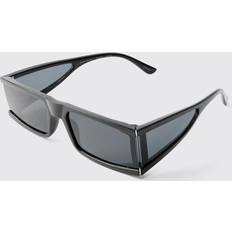 boohooMAN Mens Black Side Lense Panelled Sunglasses